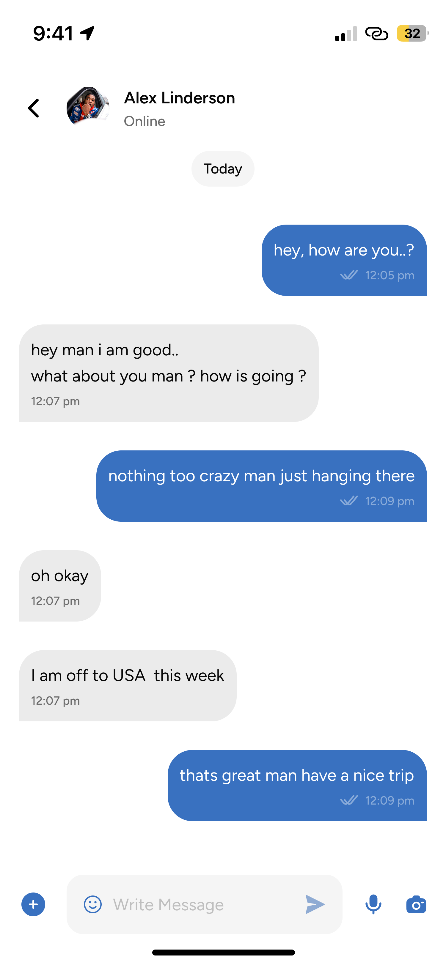 Start Messaging screenshot